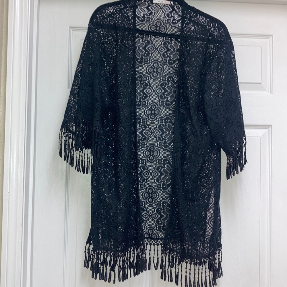 Beautiful Black Lace Kimono